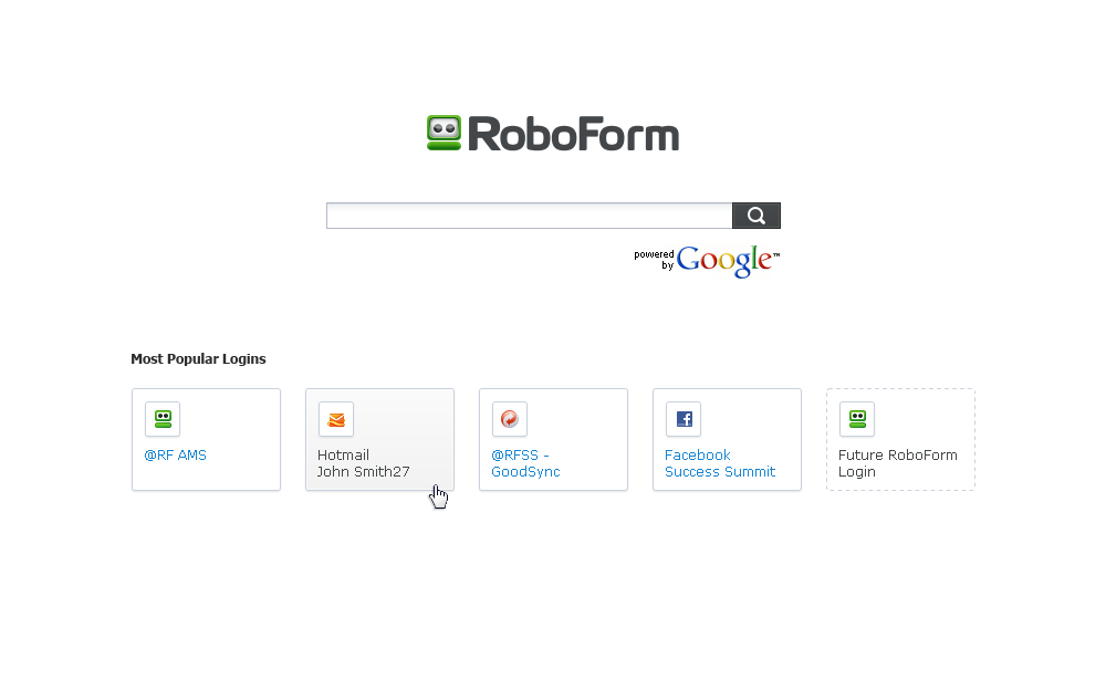 RoboForm Screenshot 1