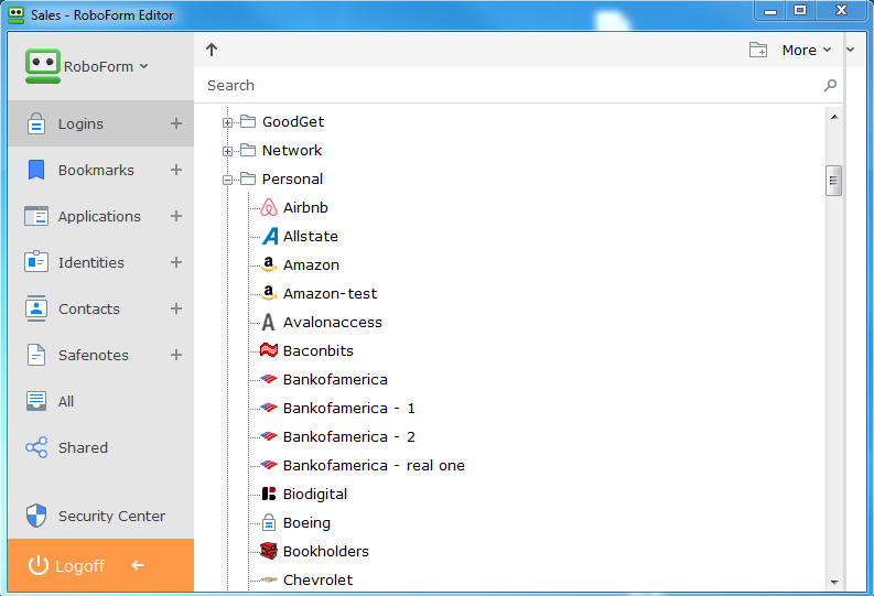 RoboForm Screenshot 3