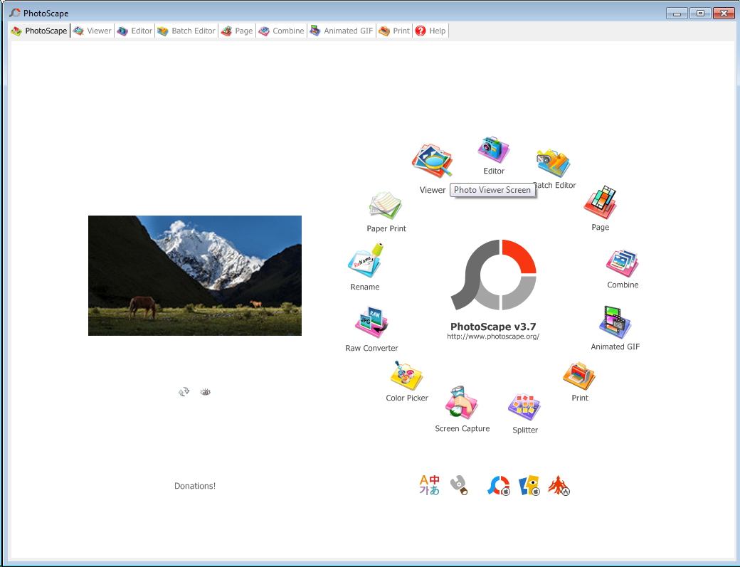 PhotoScape Screenshot 1