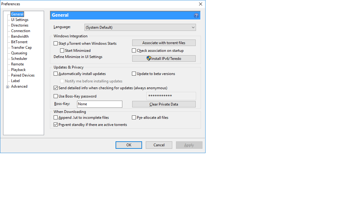 uTorrent Screenshot 2
