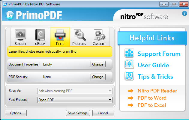 PrimoPDF Screenshot 3