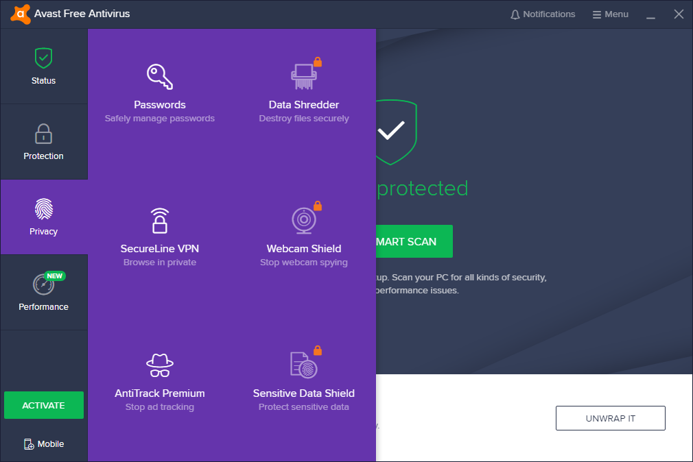 Avast Free Antivirus Screenshot 2