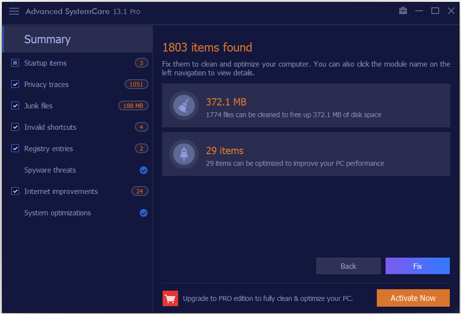 Advanced SystemCare Pro Screenshot 3