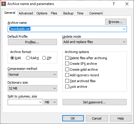 WinRAR (64-bit) Screenshot 1