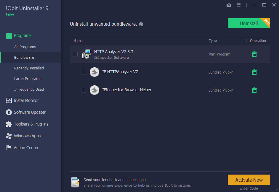 IObit Uninstaller Screenshot 2