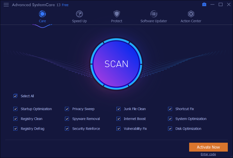 Advanced SystemCare Free Screenshot 1