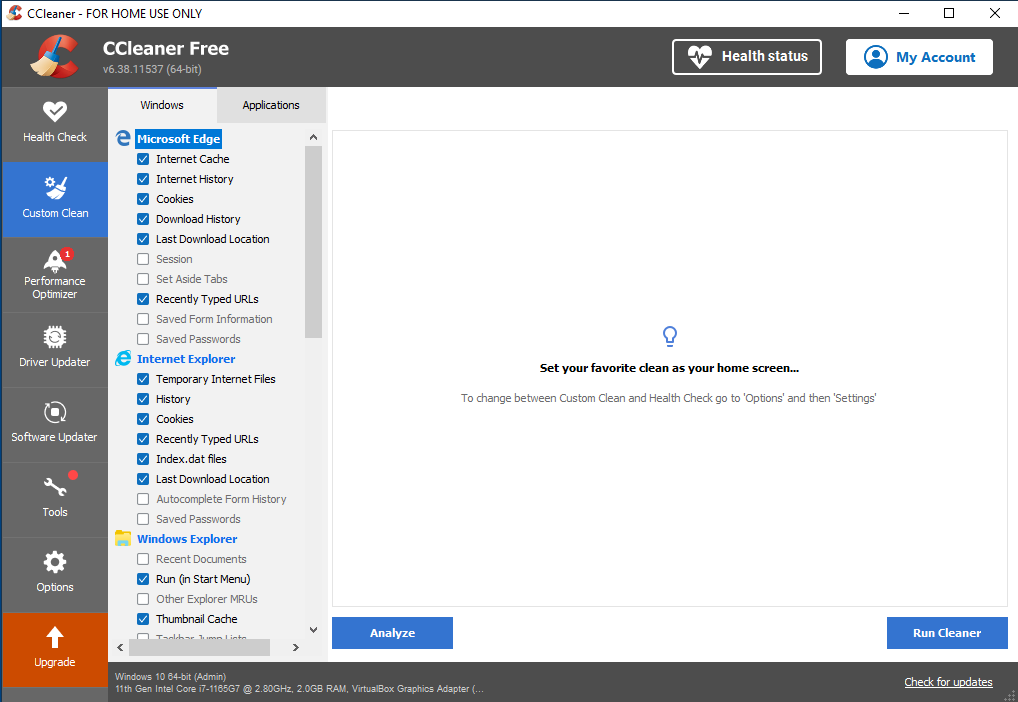 CCleaner Screenshot 2