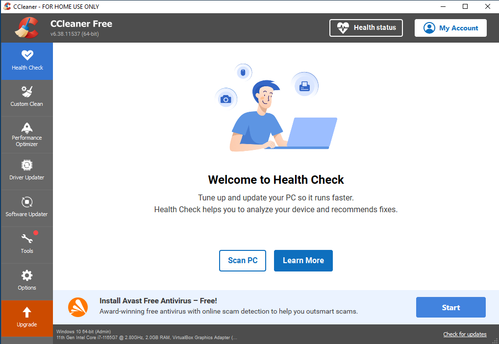 CCleaner Screenshot 1