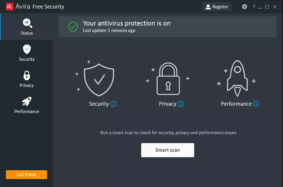 Avira Free Antivirus Screenshot 1