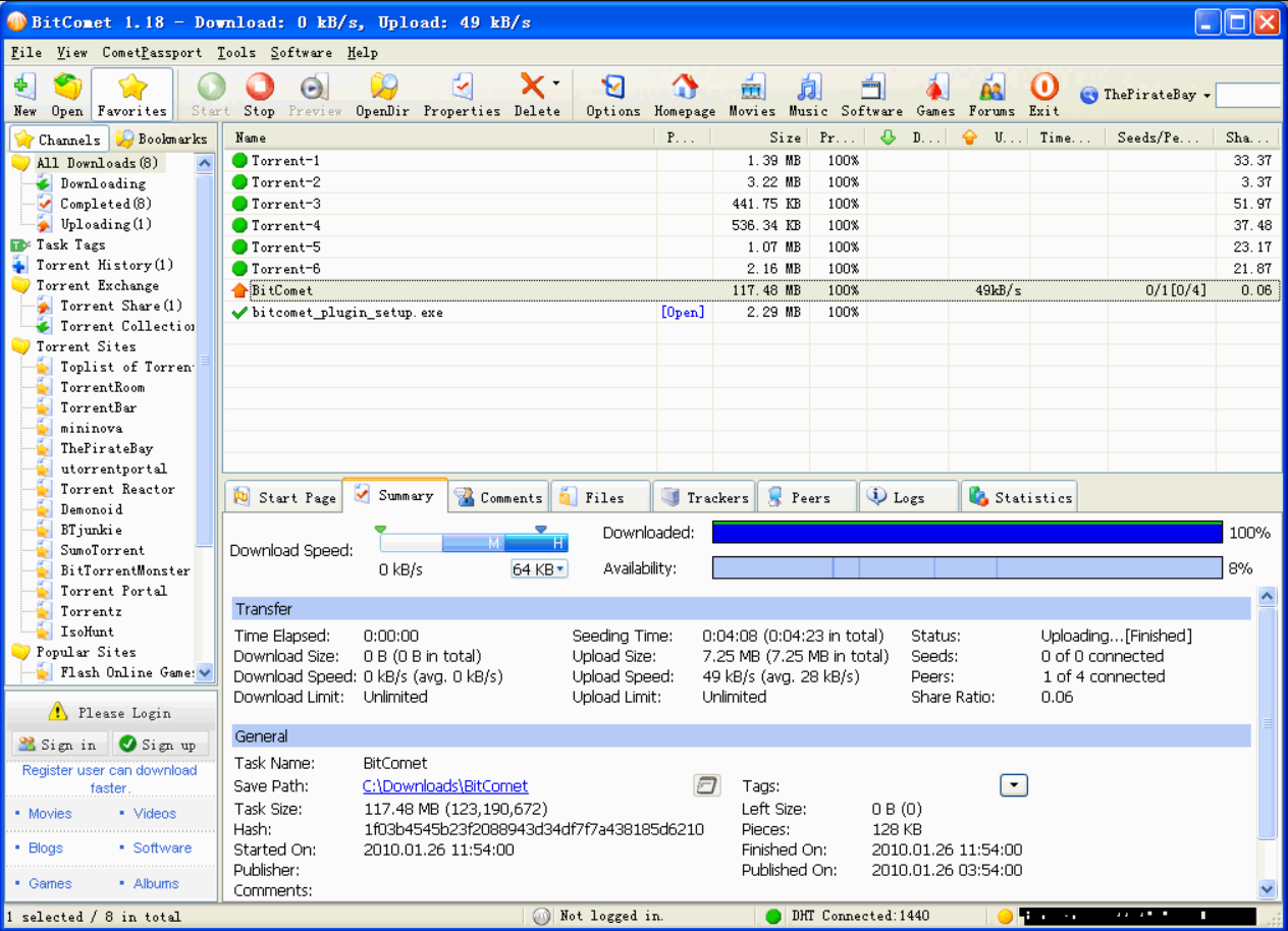 BitComet Screenshot 1