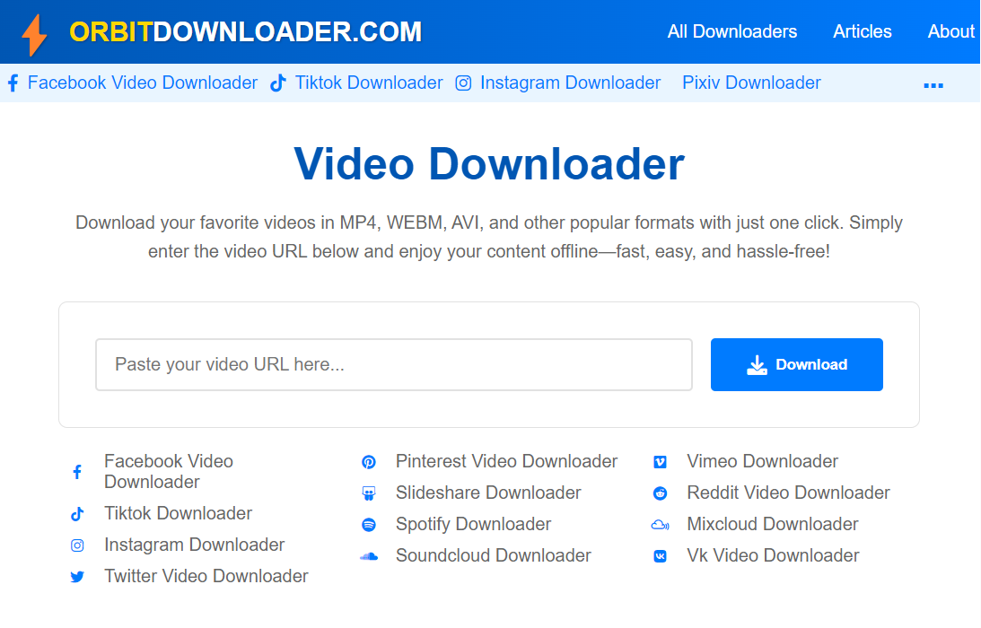 Orbit Downloader Screenshot 1