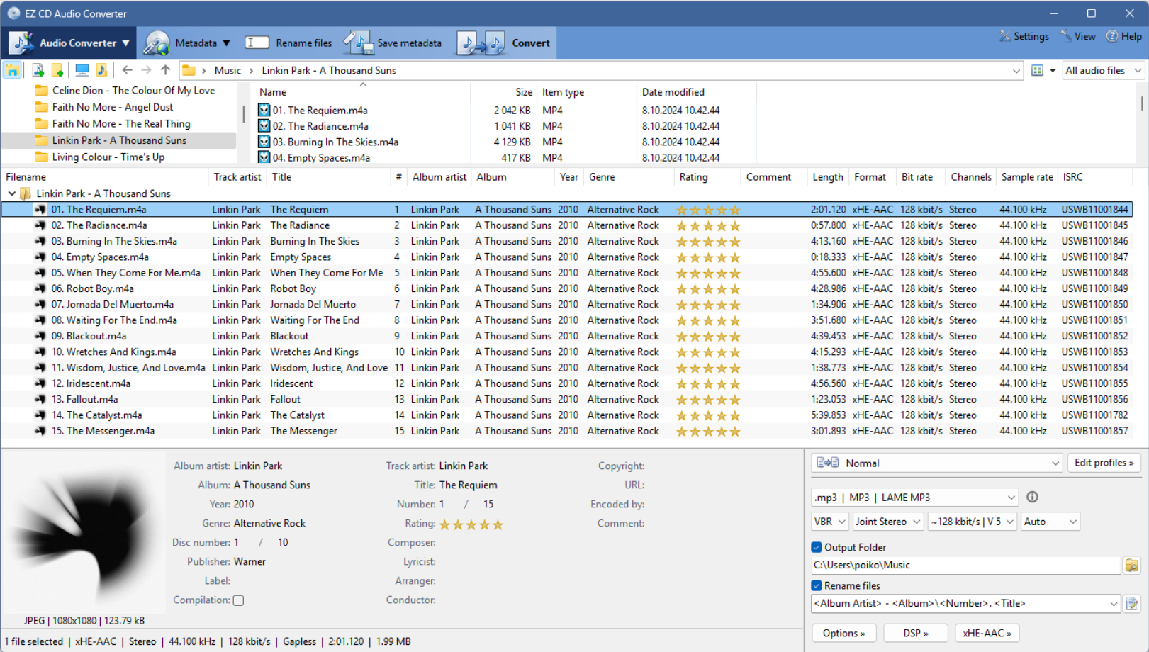 EZ CD Audio Converter Screenshot 1